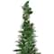 4ft. Pre-Lit Green Tinsel Pop-Up Artificial Christmas Tree, Clear Lights